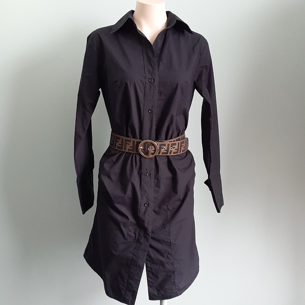 Black long sleeves special design long shirt